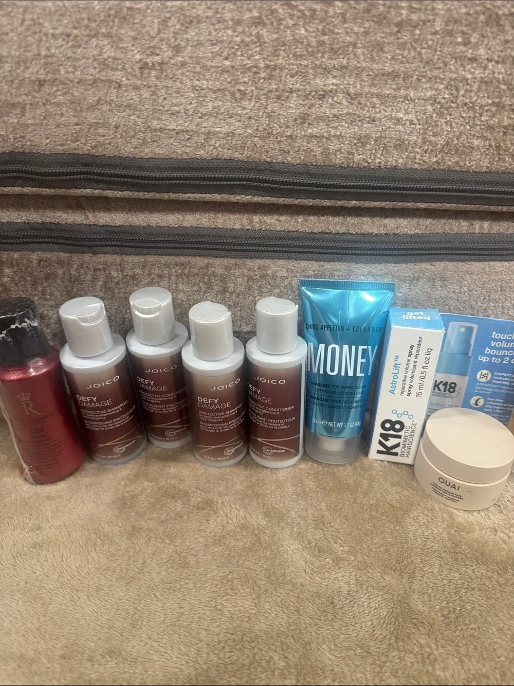Travel size Joico,Chi,ColorWow,K18 and Ouai